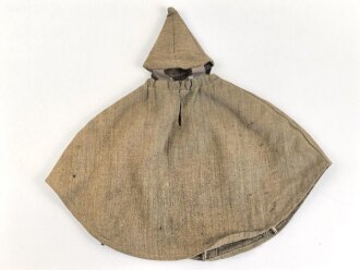 1.Weltkrieg, feldgrauer Überzug für eine Pickelhaube für Mannschaften. Kammerstück sächsisches Infanterie Regiment 182. getragenes Stück