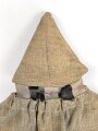 1.Weltkrieg, feldgrauer Überzug für eine Pickelhaube für Mannschaften. Kammerstück sächsisches Infanterie Regiment 182. getragenes Stück