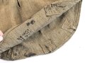 1.Weltkrieg, feldgrauer Überzug für eine Pickelhaube für Mannschaften. Kammerstück sächsisches Infanterie Regiment 182. getragenes Stück