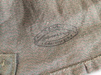 1.Weltkrieg, feldgrauer Überzug für eine Pickelhaube für Mannschaften. Relativ " helle" Ausführung, ungetragen, mit Herstellerstempel