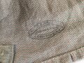 1.Weltkrieg, feldgrauer Überzug für eine Pickelhaube für Mannschaften. Relativ " helle" Ausführung, ungetragen, mit Herstellerstempel