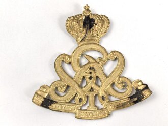 Preußen, Emblem für eine Pelzmütze für Angehörige Husaren Regiment König Wilhelm I. Nr. 7. Höchstwahrscheinlich ältere Sammleranfertigung