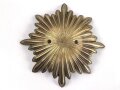 Emblem Messing. Maximale Breite knapp 13cm, Abstand der Gewindestangen etwa 74mm