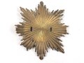 Emblem Messing. Maximale Breite etwa 8,5cm