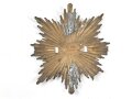 Emblem Messing. Maximale Breite etwa 8,5cm