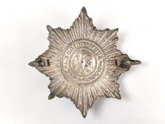 Emblem Preussen Gardestern. Buntmetall versilbert, Breite etwa 7,5cm, neuzeitliche Sammleranfertigung