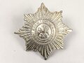 Emblem Preussen Gardestern. Buntmetall versilbert, Breite etwa 7,5cm, neuzeitliche Sammleranfertigung