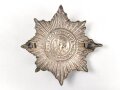 Emblem Preussen Gardestern. Buntmetall versilbert, Breite etwa 7,5cm, neuzeitliche Sammleranfertigung
