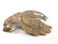 Preußen, Emblem für eine Pickelhaube für Offiziere. Messing , Befestigungsabstand etwa 80mm