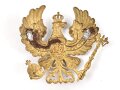 Preußen, Emblem für eine Pickelhaube für Offiziere. Messing vergoldet. Befestigungen fehlen