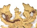 Preußen, Emblem für eine Pickelhaube für Offiziere. Messing vergoldet. Befestigungen fehlen