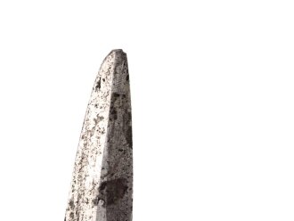 Kampfmesser / Stiefelmesser Wehrmacht. Hersteller "Fabrik Marke  PUMA Solingen" Scheide fehlt, Klingenspitze abgebrochen