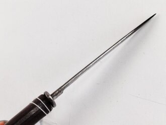 Kampfmesser / Stiefelmesser Wehrmacht. Hersteller "PUMA Solingen" Scheide Originallack