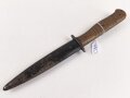 Kampfmesser / Stiefelmesser Wehrmacht. "Bowieklinge" Scheide Originallack