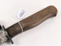 Kampfmesser / Stiefelmesser Wehrmacht. "Bowieklinge" Scheide Originallack