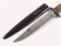 Kampfmesser / Stiefelmesser Wehrmacht. "Bowieklinge" Scheide Originallack