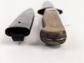 Kampfmesser / Stiefelmesser Wehrmacht. "Bowieklinge" Scheide Originallack