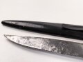 Kampfmesser / Stiefelmesser Wehrmacht. "Bowieklinge" Scheide Originallack