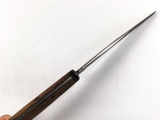 Kampfmesser / Stiefelmesser Wehrmacht. Hersteller "Eickhorn Solingen" ,  Scheide Originallack