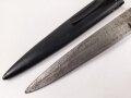 Kampfmesser / Stiefelmesser Wehrmacht. Hersteller "Eickhorn Solingen" ,  Scheide Originallack