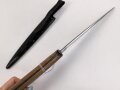 Kampfmesser / Stiefelmesser Wehrmacht. Leicht beschliffene Klinge,  Scheide Originallack