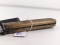 Kampfmesser / Stiefelmesser Wehrmacht. Leicht beschliffene Klinge,  Scheide Originallack