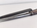 Kampfmesser / Stiefelmesser Wehrmacht. "Bowieklinge" Scheide Originallack