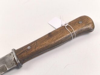 Kampfmesser / Stiefelmesser Wehrmacht. Hersteller " TIGER Solingen" Scheide fehlt