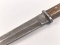 Kampfmesser / Stiefelmesser Wehrmacht. Hersteller " TIGER Solingen" Scheide fehlt