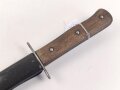 Kampfmesser / Stiefelmesser Luftwaffe. Saubere Klinge mit Luftwaffenabnahme, Scheide Originallack