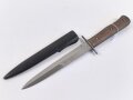 Kampfmesser / Stiefelmesser Luftwaffe. Saubere Klinge mit Luftwaffenabnahme, Scheide Originallack
