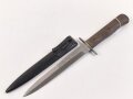 Kampfmesser / Stiefelmesser Luftwaffe. Saubere Klinge mit Luftwaffenabnahme, Scheide Originallack