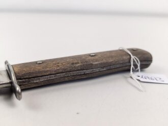 Kampfmesser / Stiefelmesser Luftwaffe. Saubere Klinge mit Luftwaffenabnahme, Scheide Originallack
