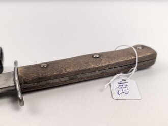 Kampfmesser / Stiefelmesser Luftwaffe. Saubere Klinge mit Luftwaffenabnahme, Scheide Originallack