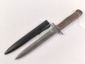 Kampfmesser / Stiefelmesser Luftwaffe. Saubere Klinge mit Luftwaffenabnahme, Scheide Originallack