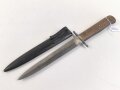 Kampfmesser / Stiefelmesser Luftwaffe. Saubere Klinge mit Luftwaffenabnahme, Scheide Originallack