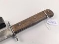 Kampfmesser / Stiefelmesser Luftwaffe. Saubere Klinge mit Luftwaffenabnahme, Scheide Originallack