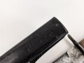 Kampfmesser / Stiefelmesser Luftwaffe. Leicht beschliffene Klinge mit Hersteller ? " W", Scheide Originallack