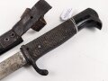 1.Weltkrieg,  Grabendolch für Offiziere, wuchtiges, aufpflanzbares Stück von Eickhorn Solingen, ungereinigt