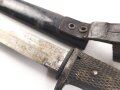 1.Weltkrieg,  Grabendolch für Offiziere, wuchtiges, aufpflanzbares Stück von Eickhorn Solingen, ungereinigt