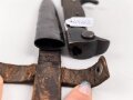 1.Weltkrieg,  Grabendolch für Offiziere, wuchtiges, aufpflanzbares Stück von Eickhorn Solingen, ungereinigt