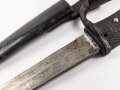 1.Weltkrieg,  Grabendolch für Offiziere, wuchtiges, aufpflanzbares Stück von Eickhorn Solingen, ungereinigt