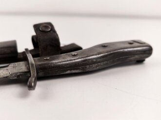 1.Weltkrieg  Grabendolch DEMAG Duisburg. Getragenes Stück mit resten der originalen Lackierung