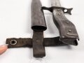 1.Weltkrieg  Grabendolch DEMAG Duisburg. Getragenes Stück mit resten der originalen Lackierung