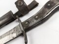 1.Weltkrieg  Grabendolch DEMAG Duisburg. Getragenes Stück mit resten der originalen Lackierung