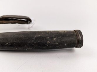 1.Weltkrieg  Grabendolch. Eigentumstück mit Holzgriffschalen . Die Klingenspitze ist abgebrochen