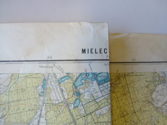 2 Militärkarten Polen, 1938, Rudnik - Mielec - Majdan