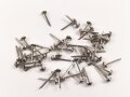 50 Stück Rundkopfsplinte silbern, Kopfdurchmesser je knapp über 6mm.  Sie erhalten eine Tüte mit 50 Stück aus neuzeitlicher Fertigung