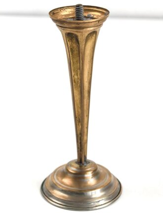 Kaiserreich, Paradetrichter Messing  für eine Pickelhaube