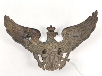 Preussen, Emblem für eine Pickelhaube für Mannschaften der Garde Regimenter, Befestigungsabstand etwa 100mm